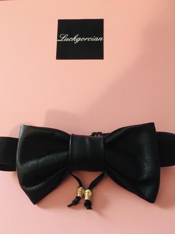 Leather bow tie collection