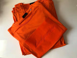 Limited edition organic orange orange t-shirt for women in flock print