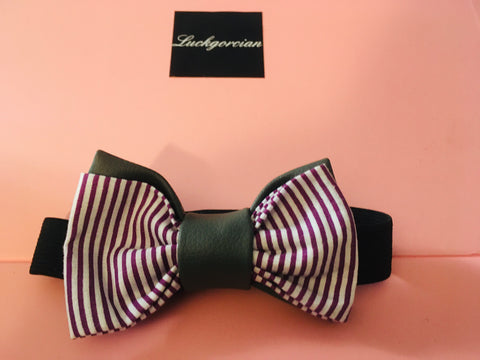 Bow tie in Grey&purple