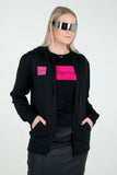 Hoodie unisex xs with pink logo only  in front