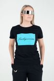 Limited edition  women short-sleeved t-shirt in Flock print