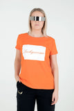 Limited edition short sleeved t-shirt for women in flock print