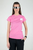 Limited edition pink t-shirt in flock print