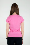 Limited edition pink t-shirt in flock print